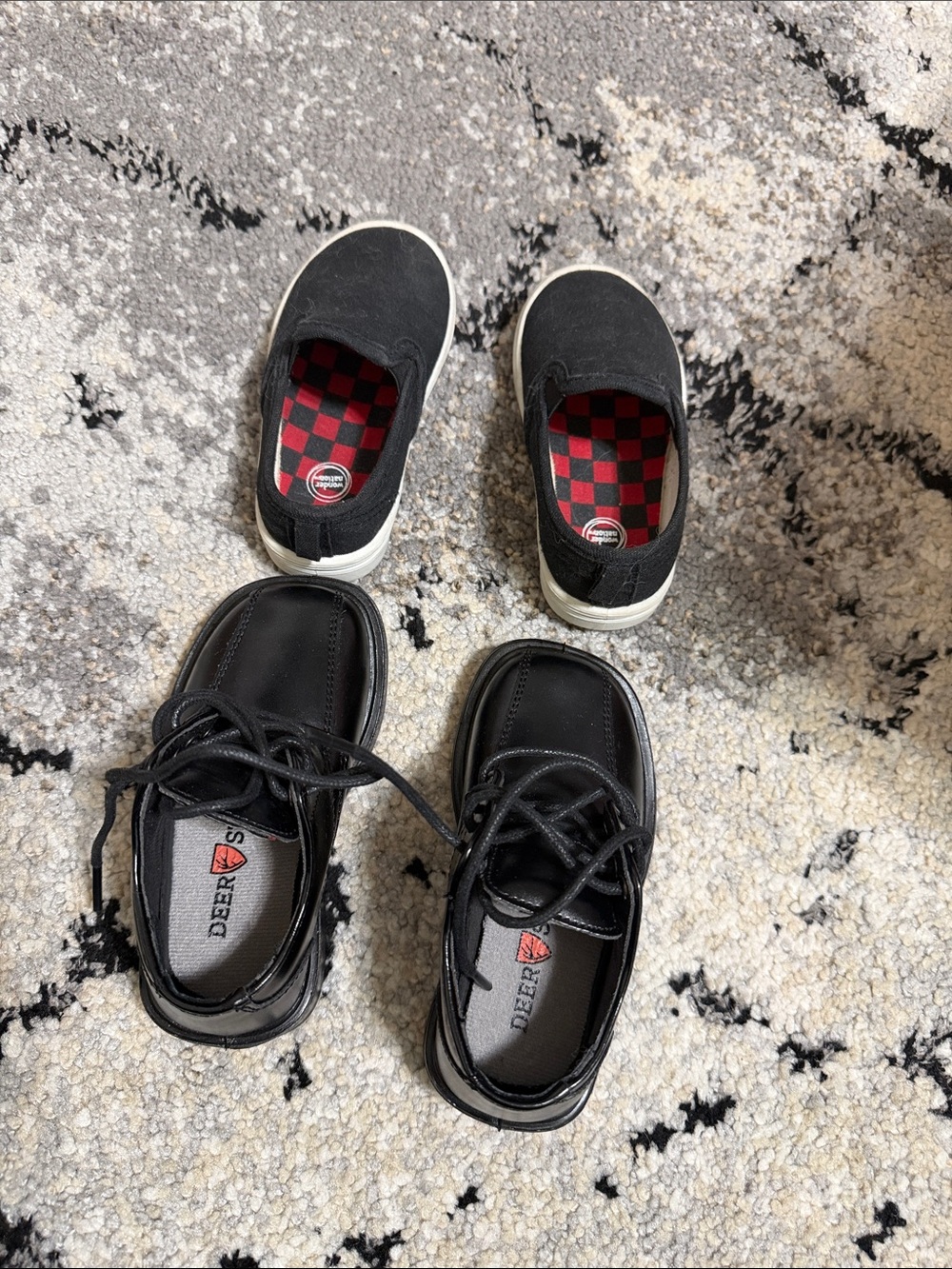 Deer Stags Kids Black Slip-On and Lace-Up Sneakers